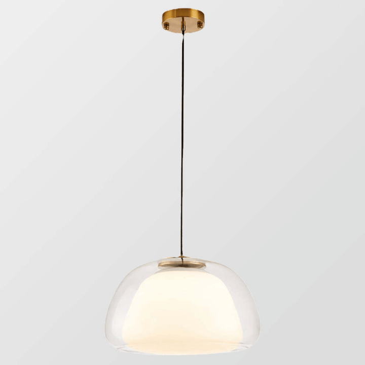 Modern White Glass Pendant Light