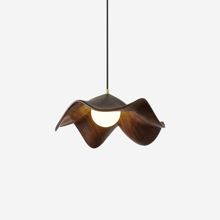 Decorative Resin Pendant Lamp with Leaf Design