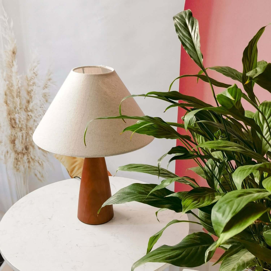 Solid Wood Table Lamp with Classic Design