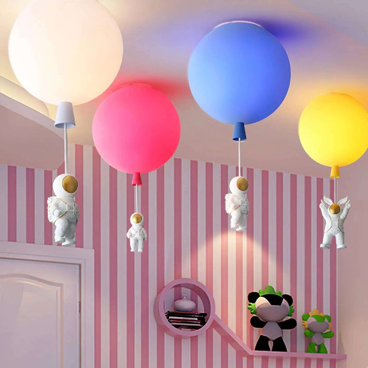 Modern Moon Astronaut LED Ceiling Light