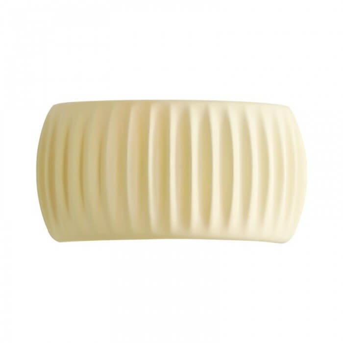 Ribbed Resin Wall Sconce - Art Deco Style