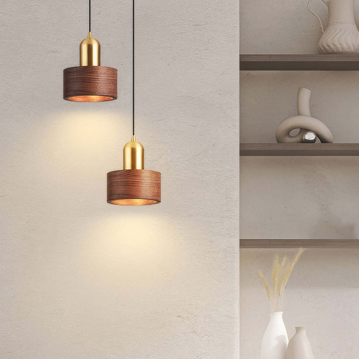 Cylinder Pendant Light - Japanese Style Hanging Lamp