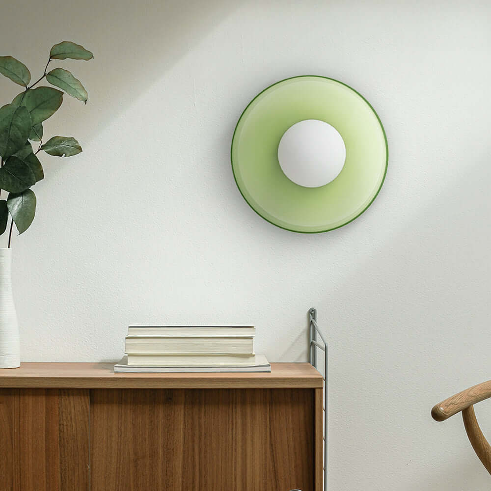 Modern Round Glass Ceiling Light Fixture
