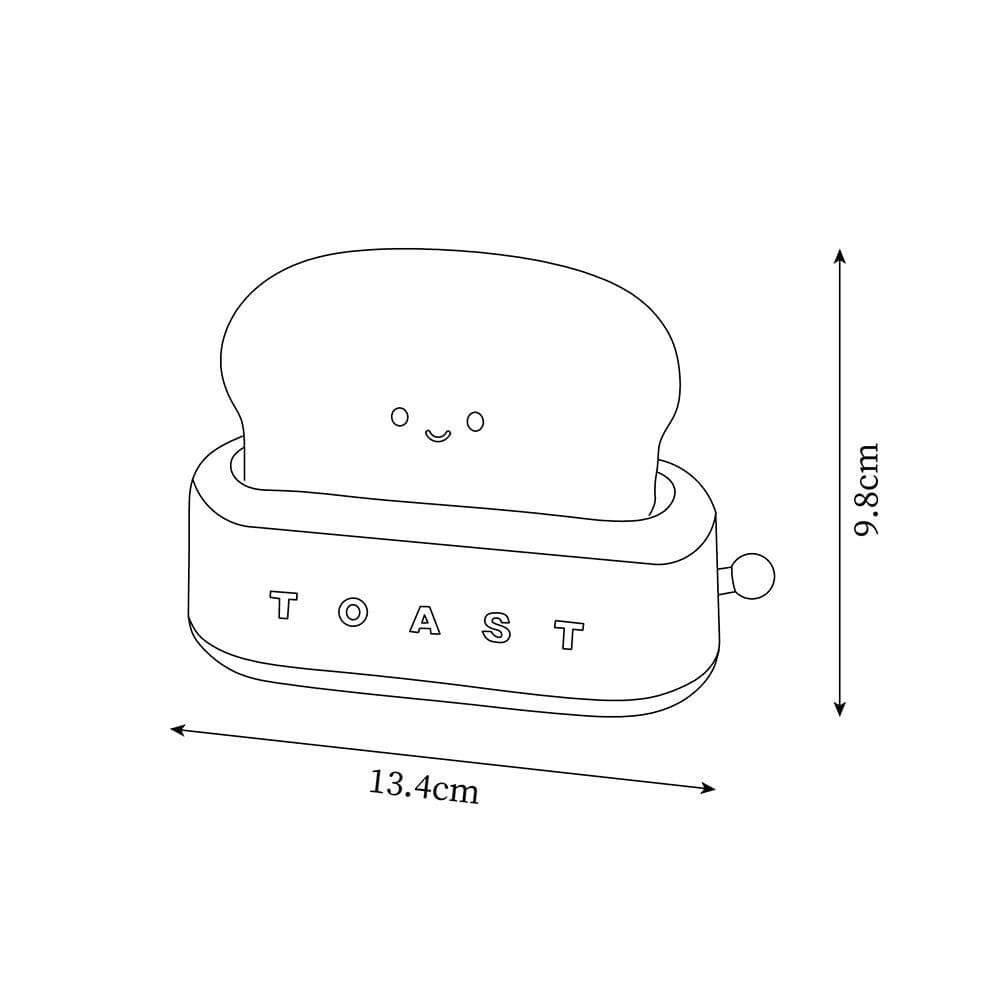 Rechargeable Toaster Lamp, Battery Desk Light