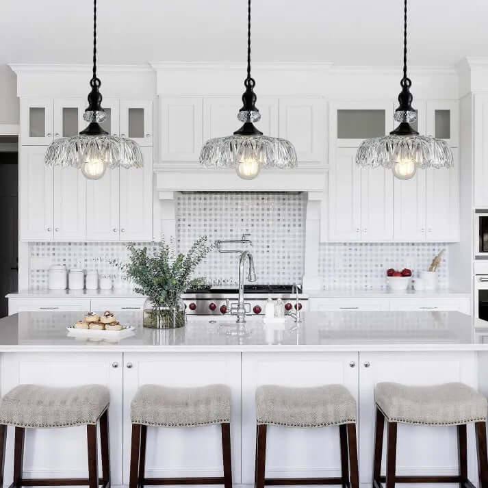 Mini Glass Pendant Light for Kitchen Island