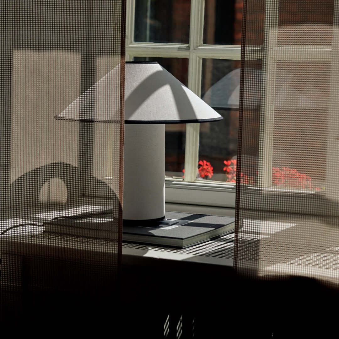 Elegant Metal & Fabric Table Lamp 32cm