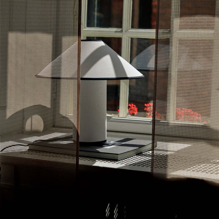 Elegant Metal & Fabric Table Lamp 32cm