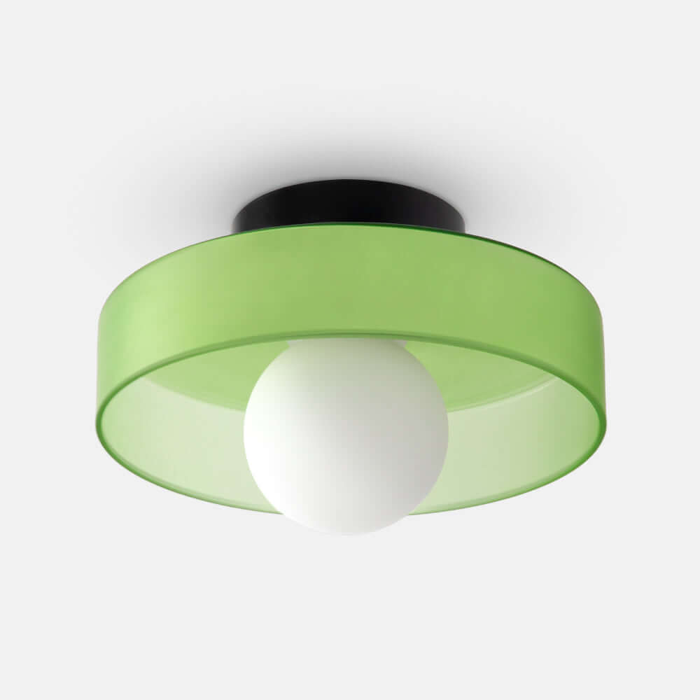 Modern Round Glass Ceiling Light Fixture