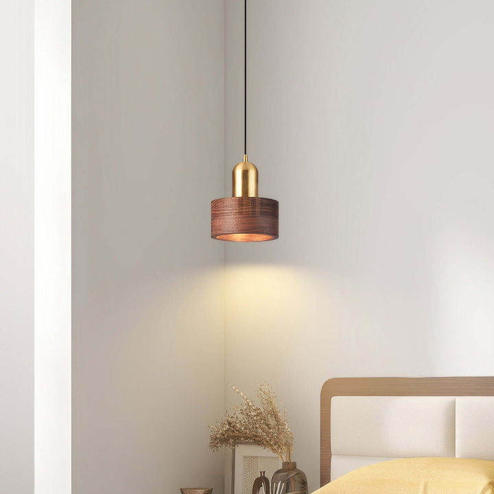 Cylinder Pendant Light - Japanese Style Hanging Lamp