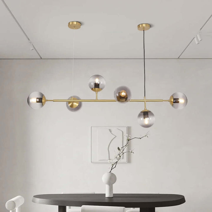 Modern Glass Orb Pendant Light