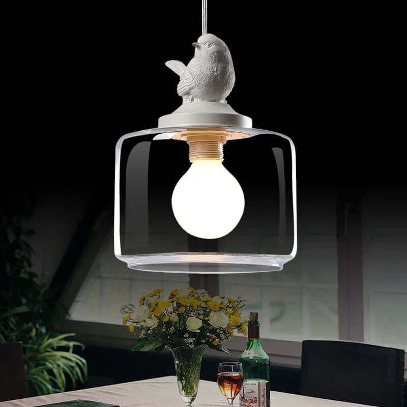 Decorative Bird Hanging Lamp with LED Bulbs