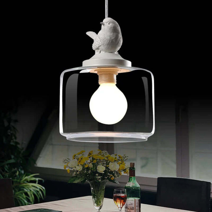 Decorative Bird Hanging Lamp with LED Bulbs