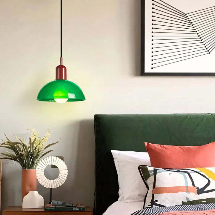 Colorful Glass Bowl Pendant Light