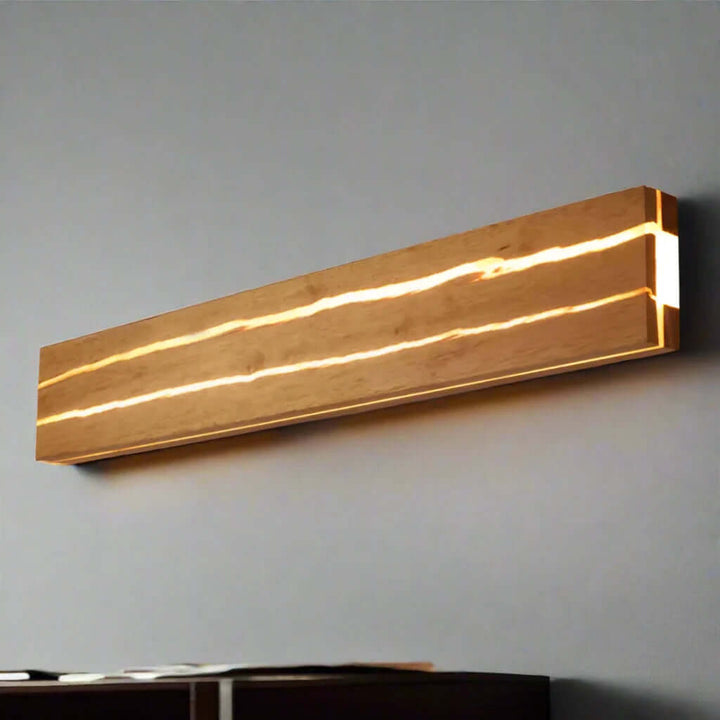 Modern Wood Crack LED Wall Sconce Light