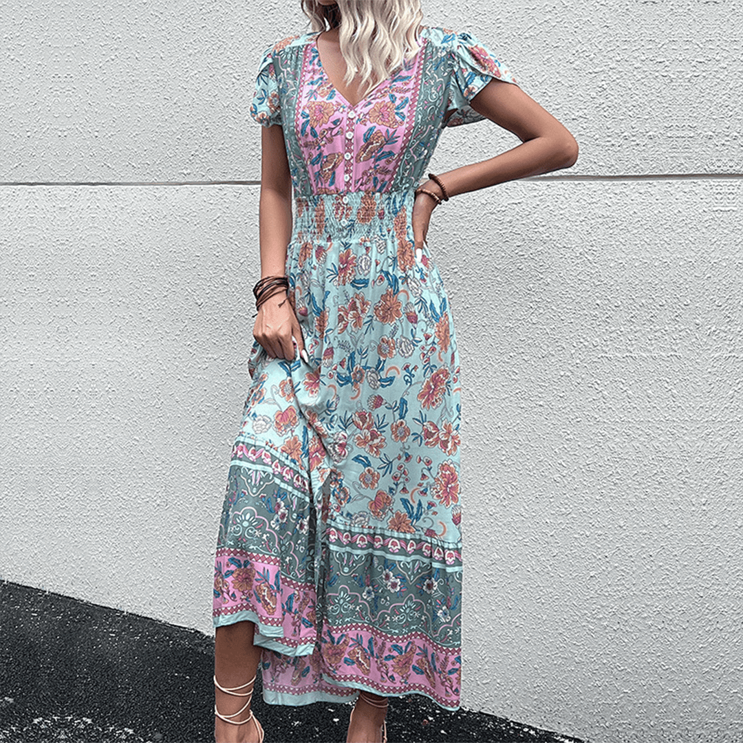 Boho Maxi Dress - Dress