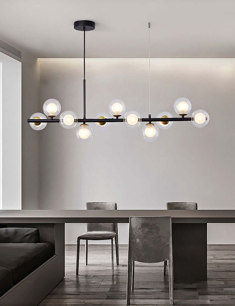 Elegant Glass & Iron Pendant Light