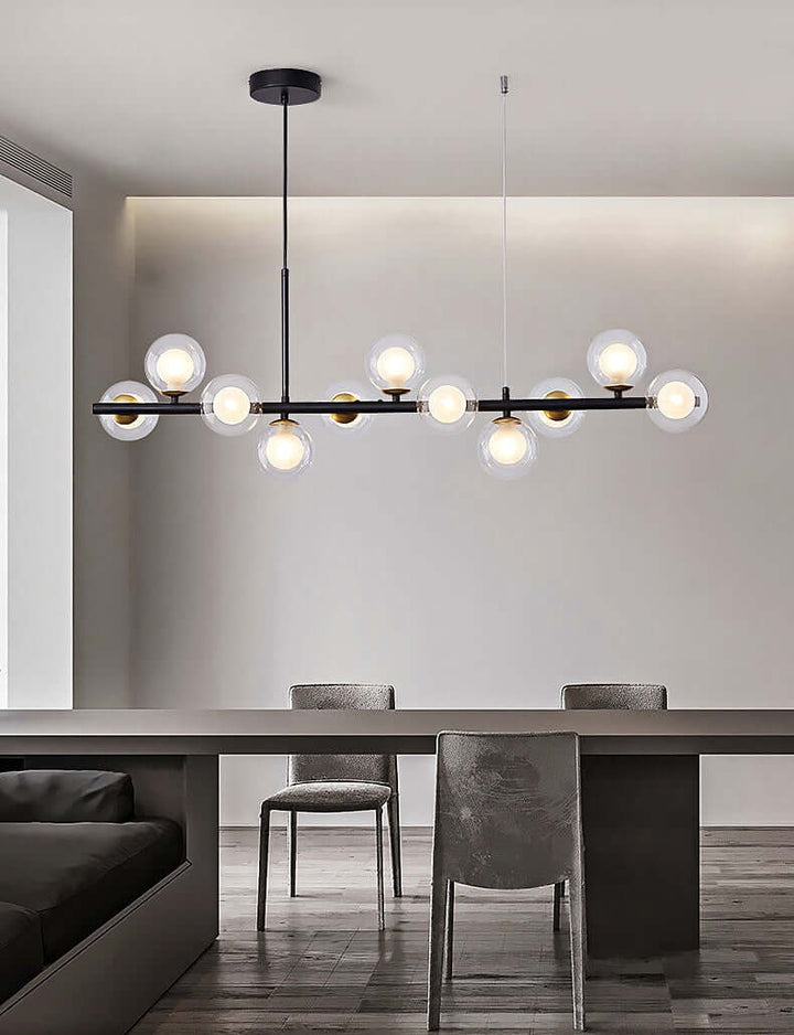 Elegant Glass & Iron Pendant Light