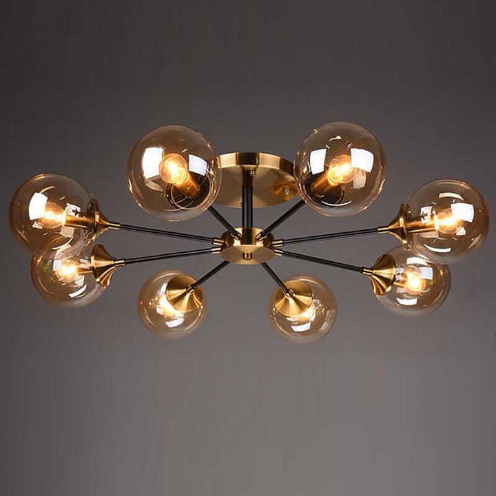 Modern Copper LED Chandelier