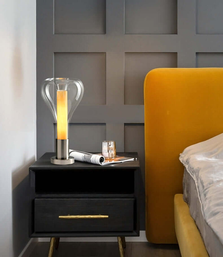 Lava Art Glass Table Lamp with LED Light