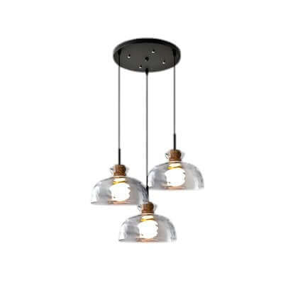 Modern Glass Chandelier for Dining Room, Entryway or Kitchen Lighting