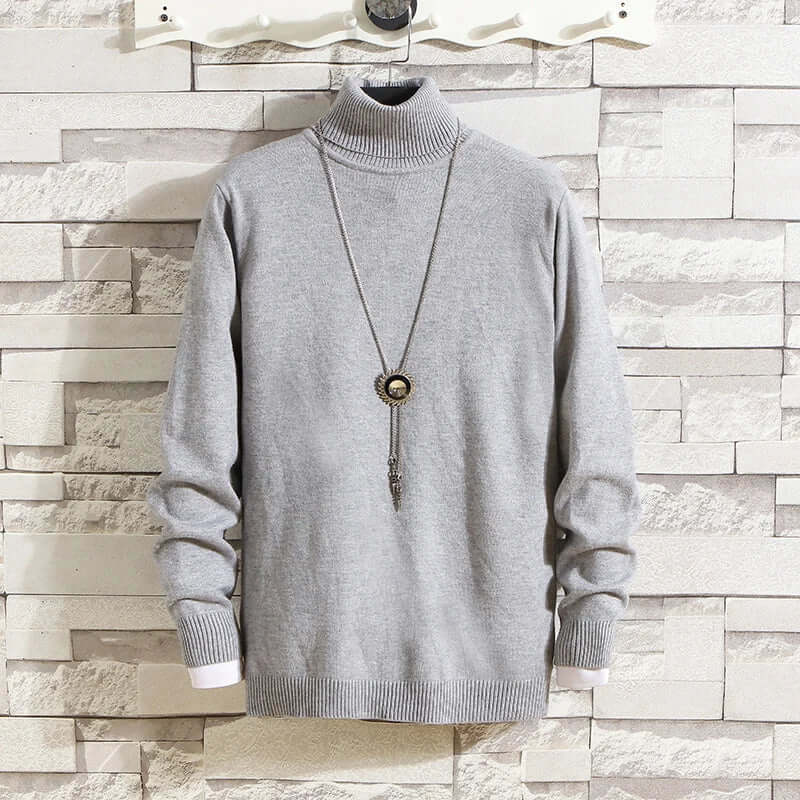 Men's Slim Fit Knitted Turtleneck Sweater