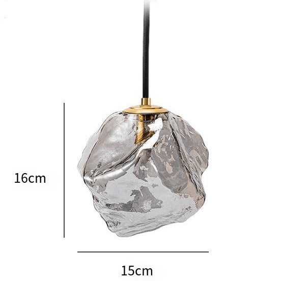 Modern Glass Pendant Light Fixture 15cm