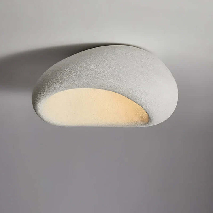 Wabi-Sabi Style Resin Ceiling Light Fixture