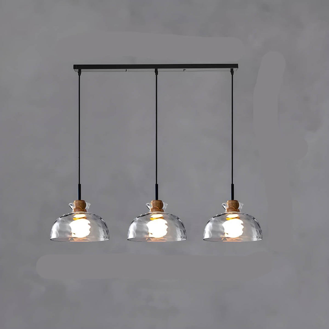 Modern Glass Chandelier for Dining Room, Entryway or Kitchen Lighting