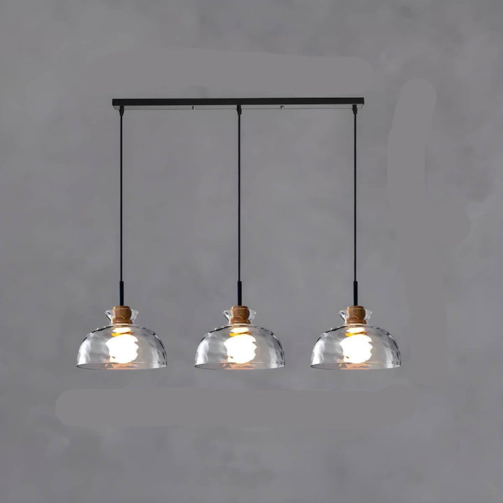 Modern Glass Chandelier for Dining Room, Entryway or Kitchen Lighting
