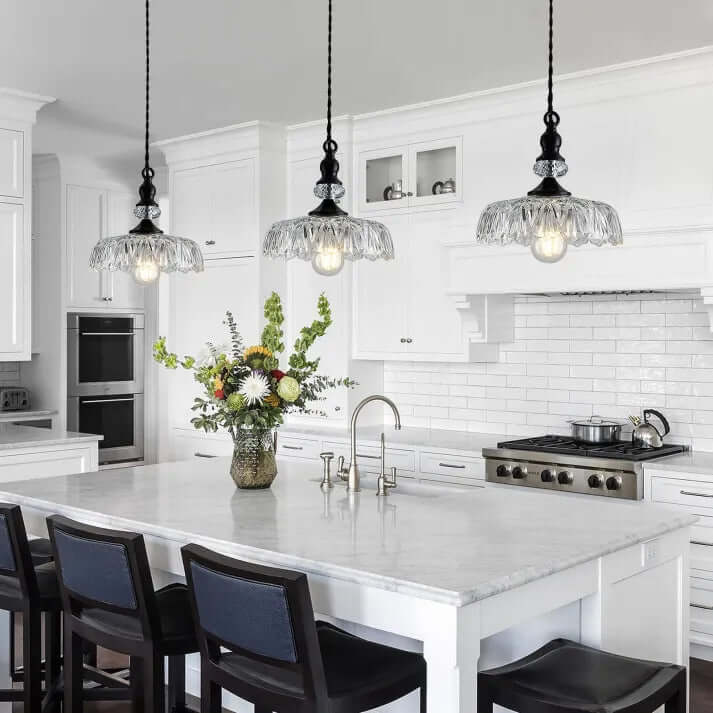 Mini Glass Pendant Light for Kitchen Island