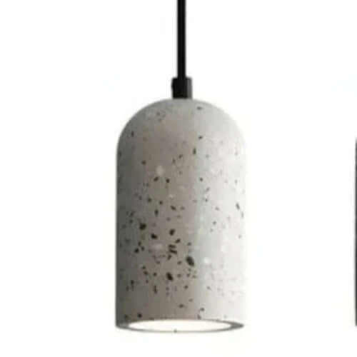 Modern Concrete Pendant Light - 9.6cm Dia x 18.5cm H