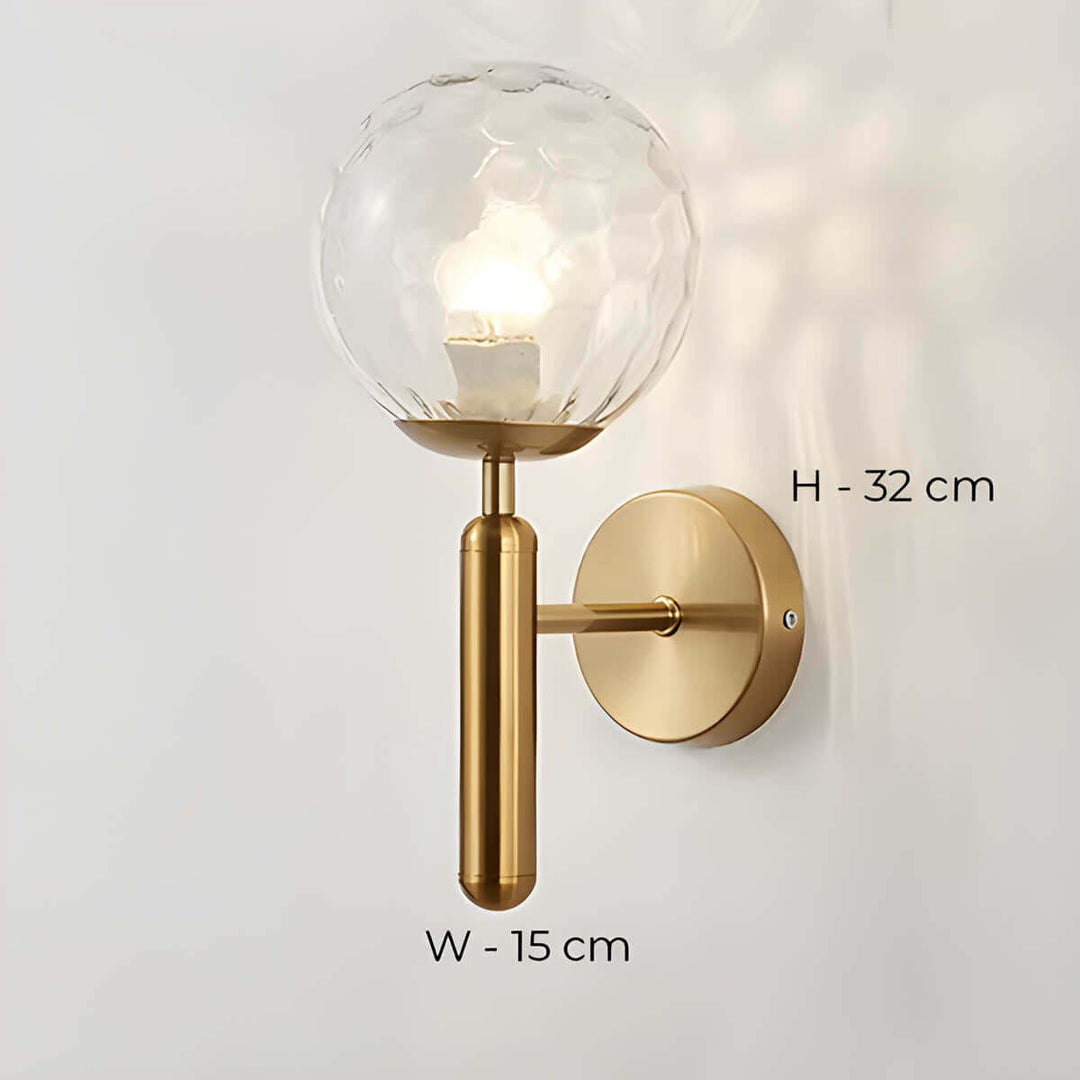 Mid-Century Modern Glass Wall Lamp
