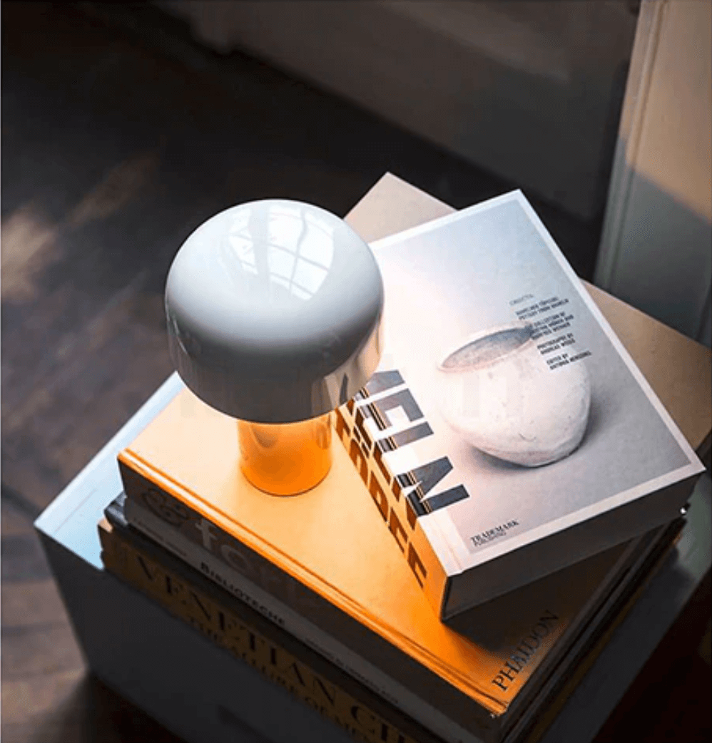 Cordless Mushroom Lamp with 3 Dimming Modes