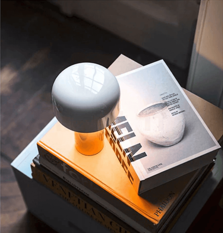 Cordless Mushroom Lamp with 3 Dimming Modes