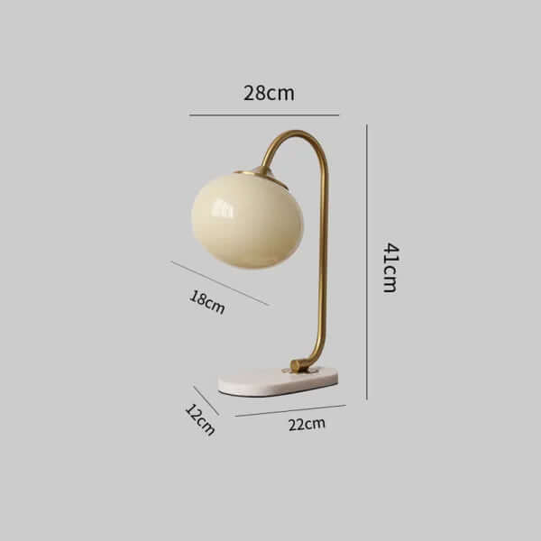 Modern Glass Globe Table Lamp