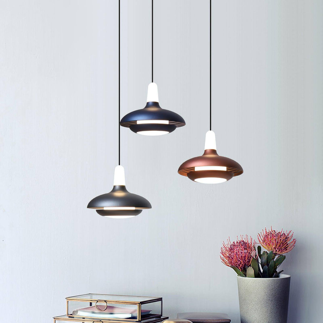 Modern LED Pendant Light, Dimmable, 18cm Diameter