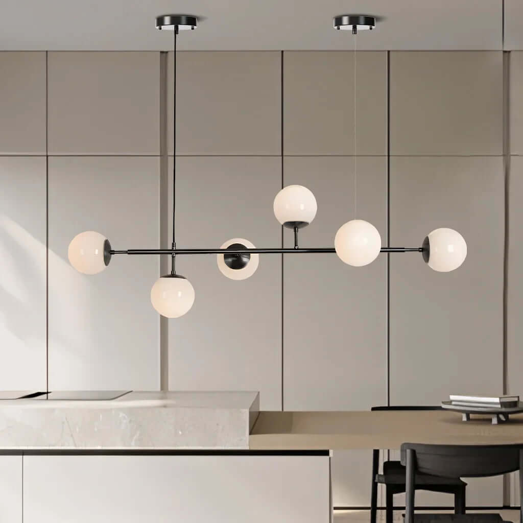 Modern Glass Orb Pendant Light