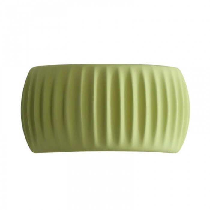 Ribbed Resin Wall Sconce - Art Deco Style