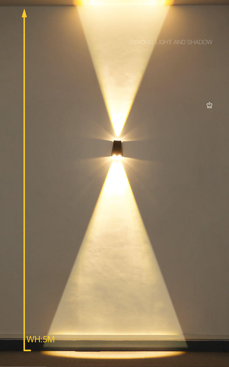 Solar LED Wall Light Outdoor Waterproof Garden
