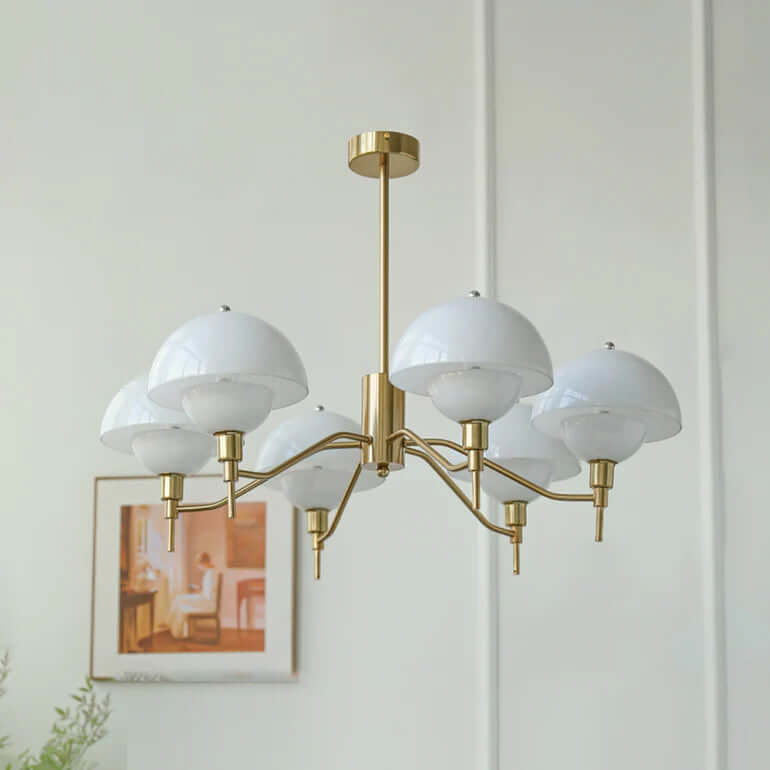 Elegant Cream Bubble Chandelier