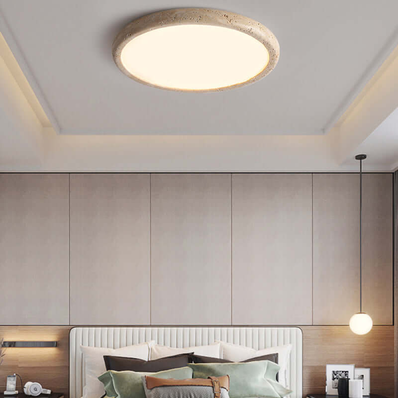 Natural Stone LED Ceiling Lamp 38cm