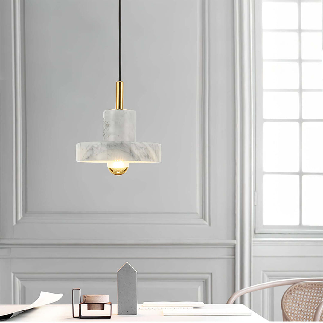 Marble Pendant Lamp with Integrated LED