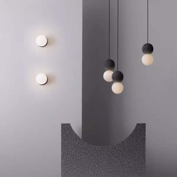 Modern Pendant Lamp with Volcanic Rock Diffuser