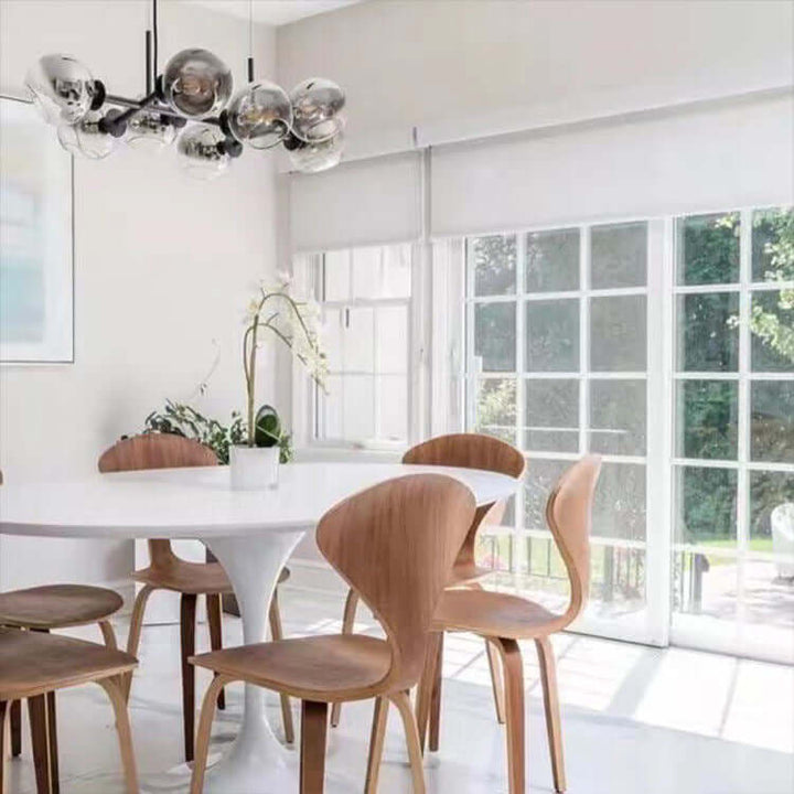 Modern Glass Ball Chandelier, 110cm, E27
