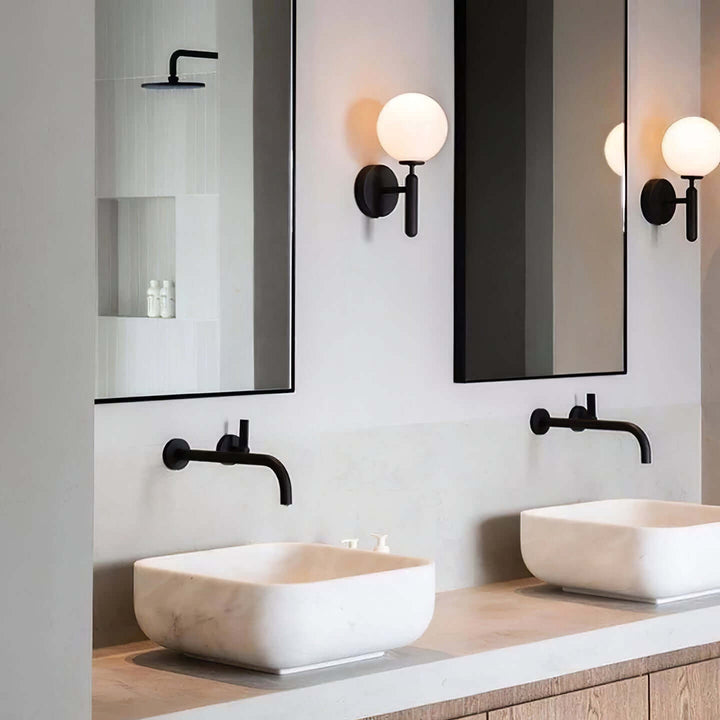 Modern Glass Wall Sconce - Elegant Lighting Fixture