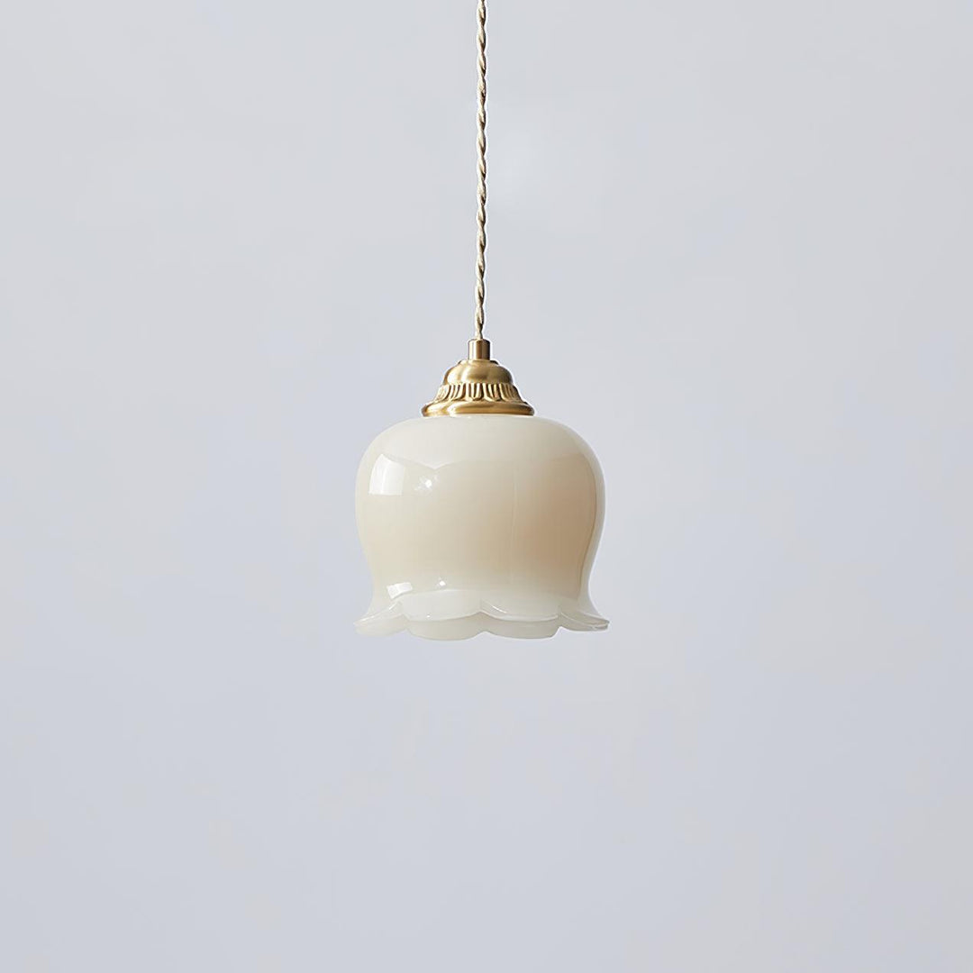 Floral Pendant Lamp, Elegant Hanging Ceiling Light Fixture