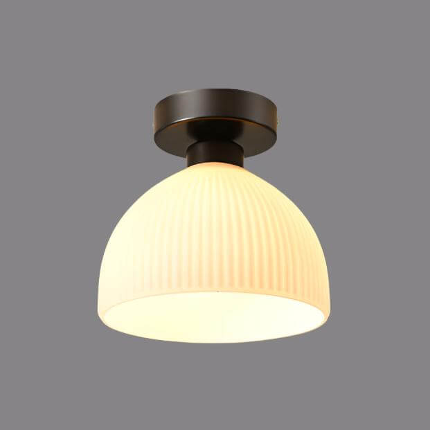 Milk White Glass Ceiling Lamp