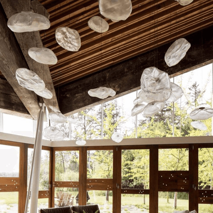 Handblown Glass Bubble Pendant Light