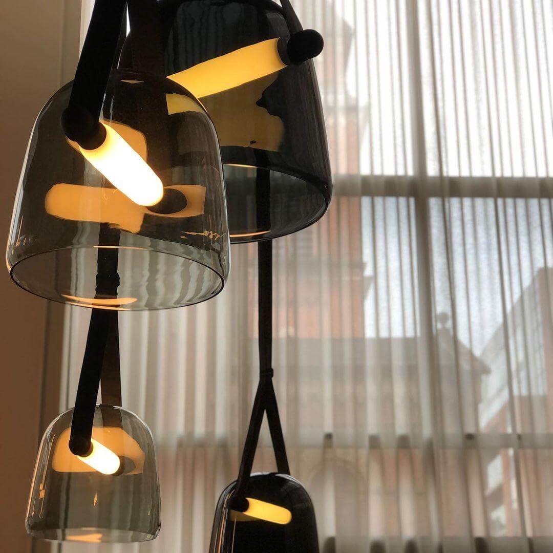 Modern Pendant Lamp with Metal Accents