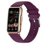 Gold dial with purple strap